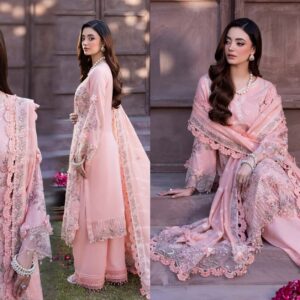 Noor-e-Fajar Embroidered Karandi Pink
