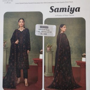 Samiya Embroidered Karandi