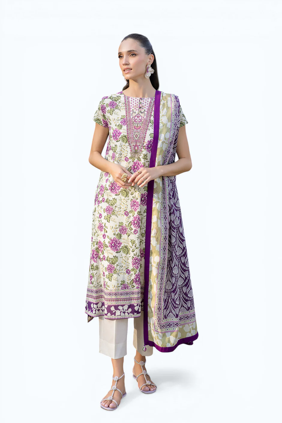 Gul Ahmed Printed Lawn Collection - Image 10