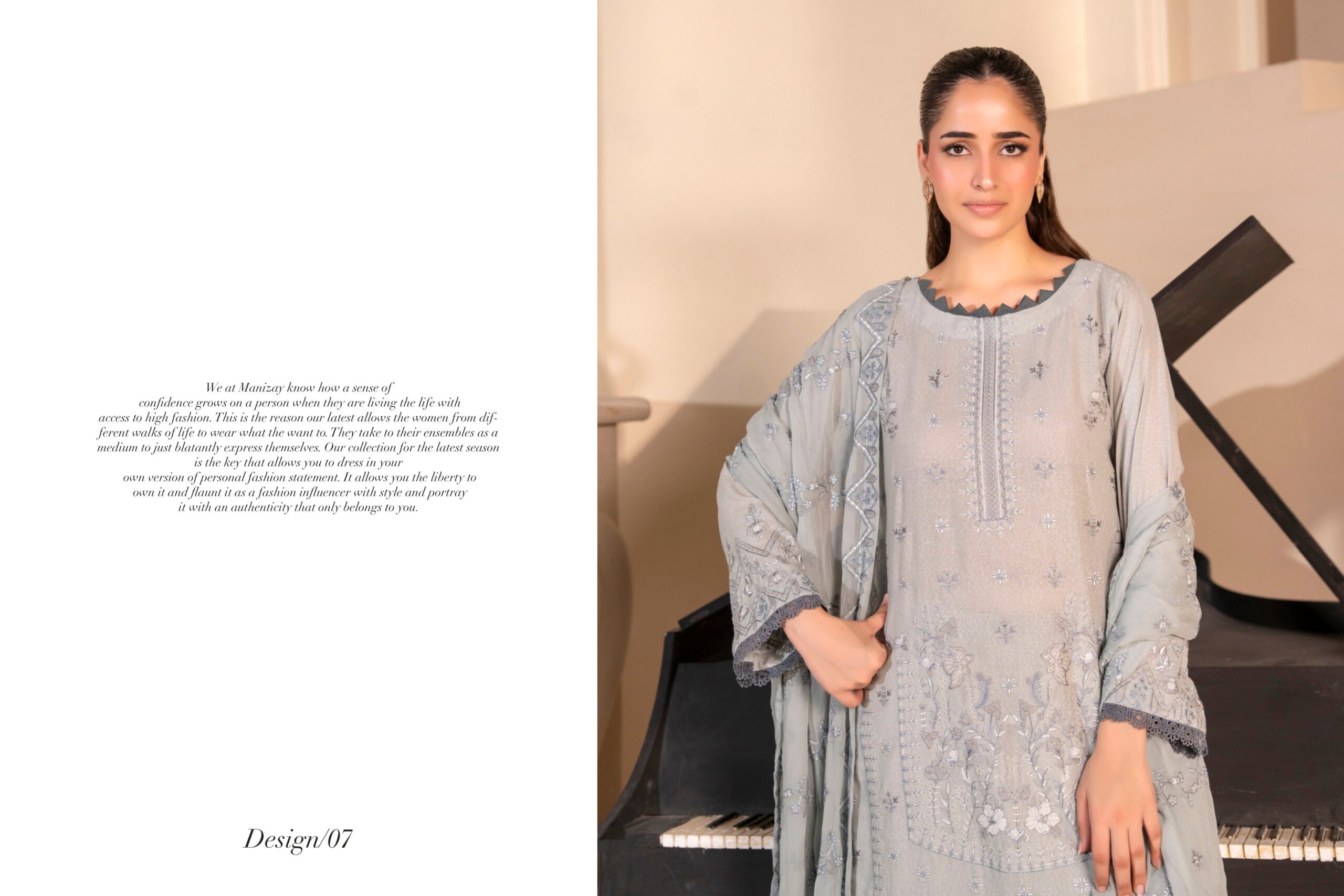 Manizay Rooh-E-Naz Karandi Design # 7 - Image 3