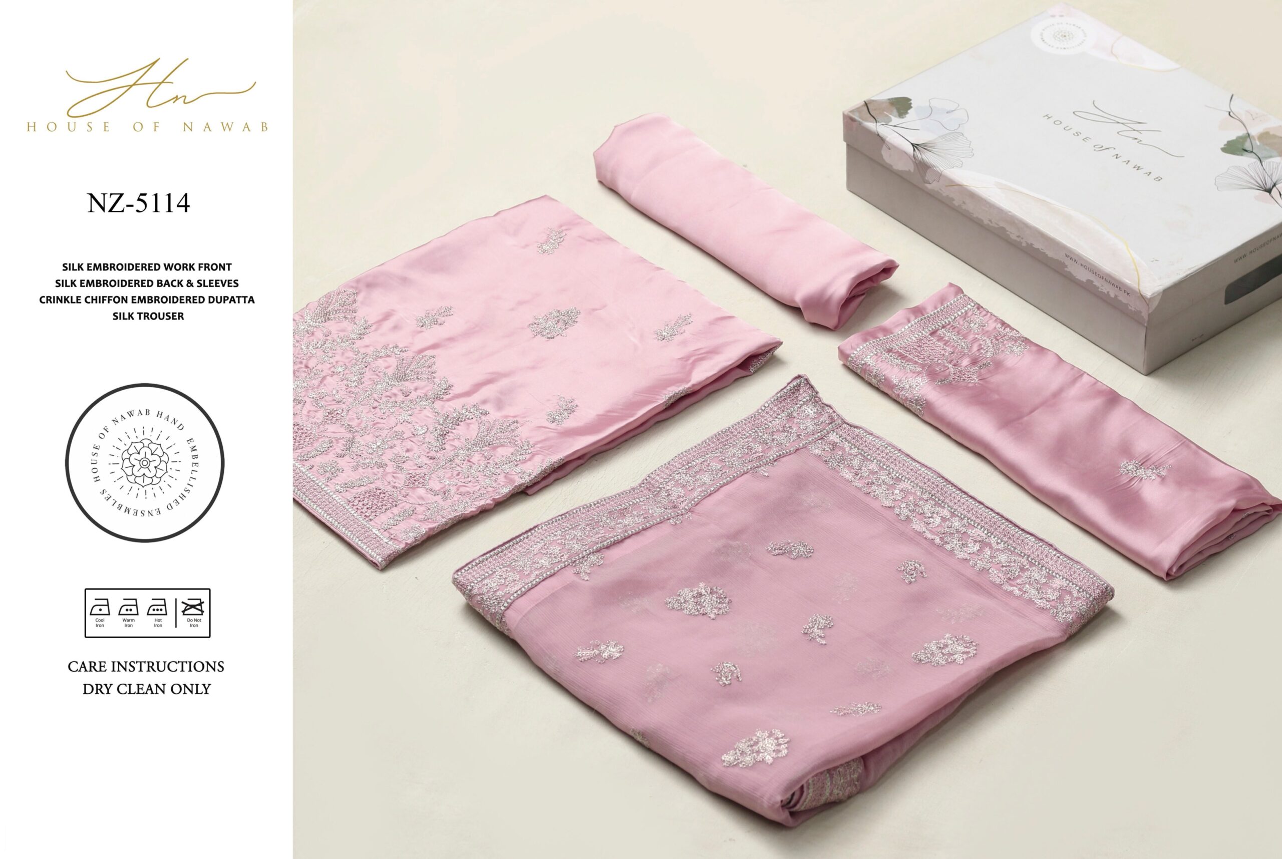 Shamoze Silk Embroidered NZ-5114 - Image 4