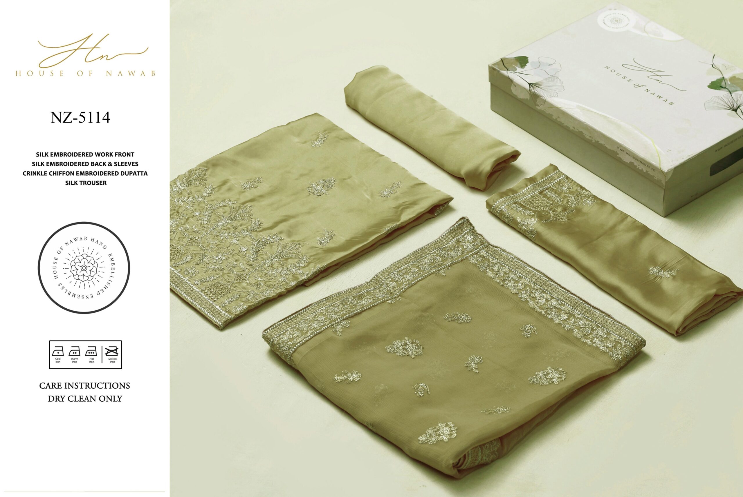 Shamoze Silk Embroidered NZ-5114 - Image 6