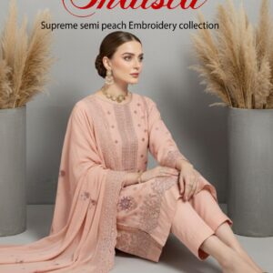 Shaista Peach Embroidered SH-411