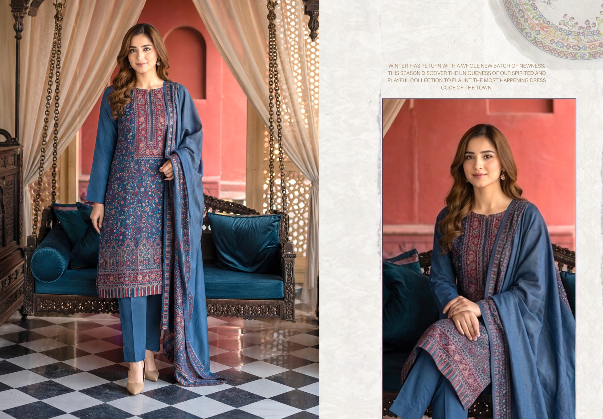 Shaista Kani wool Jacquard Baroshi a Collection Design 71 - Image 2