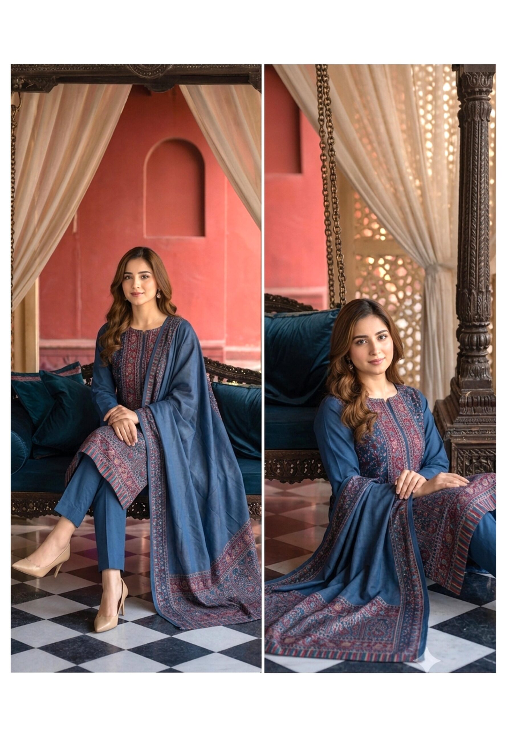 Shaista Kani wool Jacquard Baroshi a Collection Design 71 - Image 3