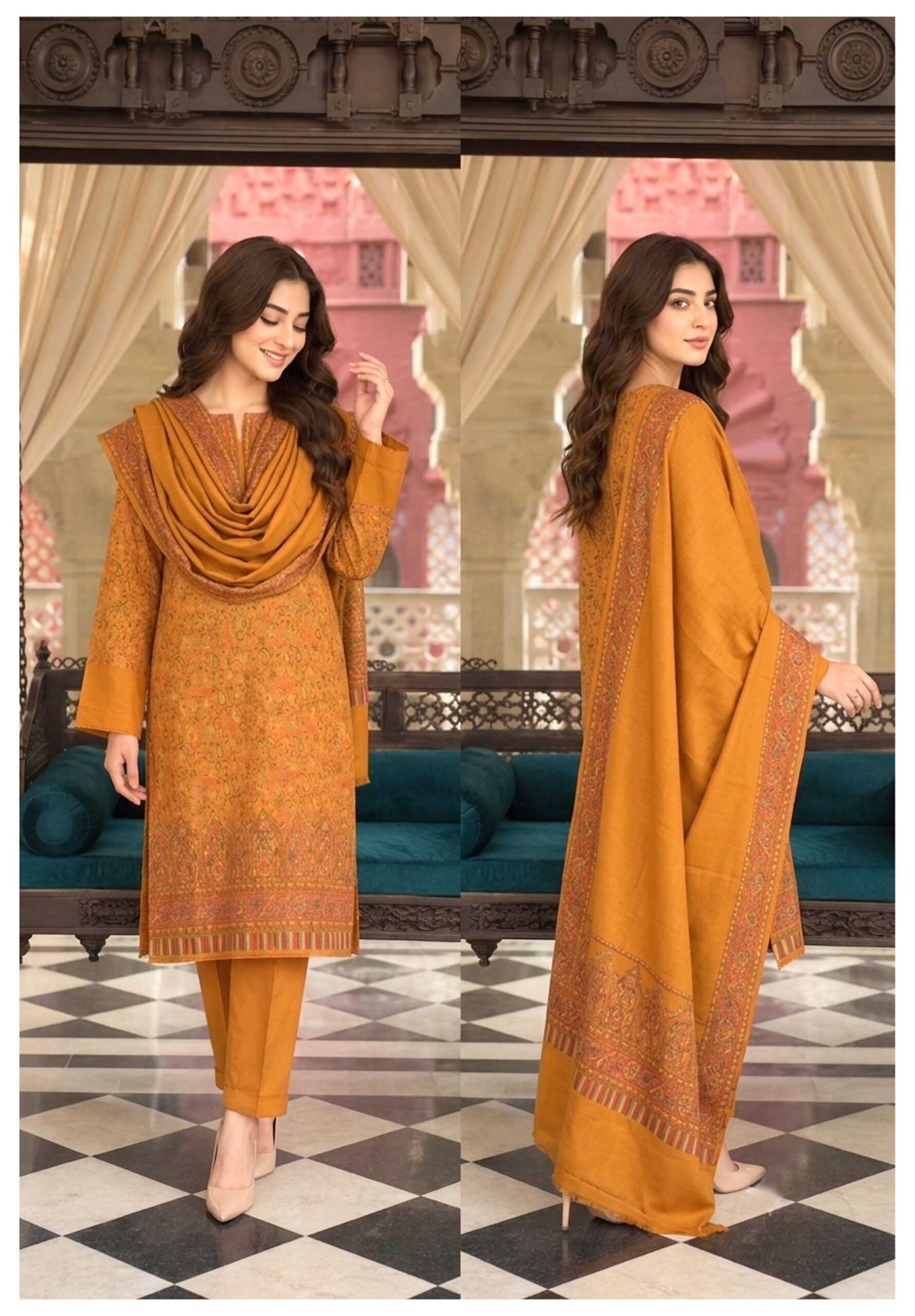 Shaista Kani wool Jacquard Baroshi a Collection Design 71 - Image 5