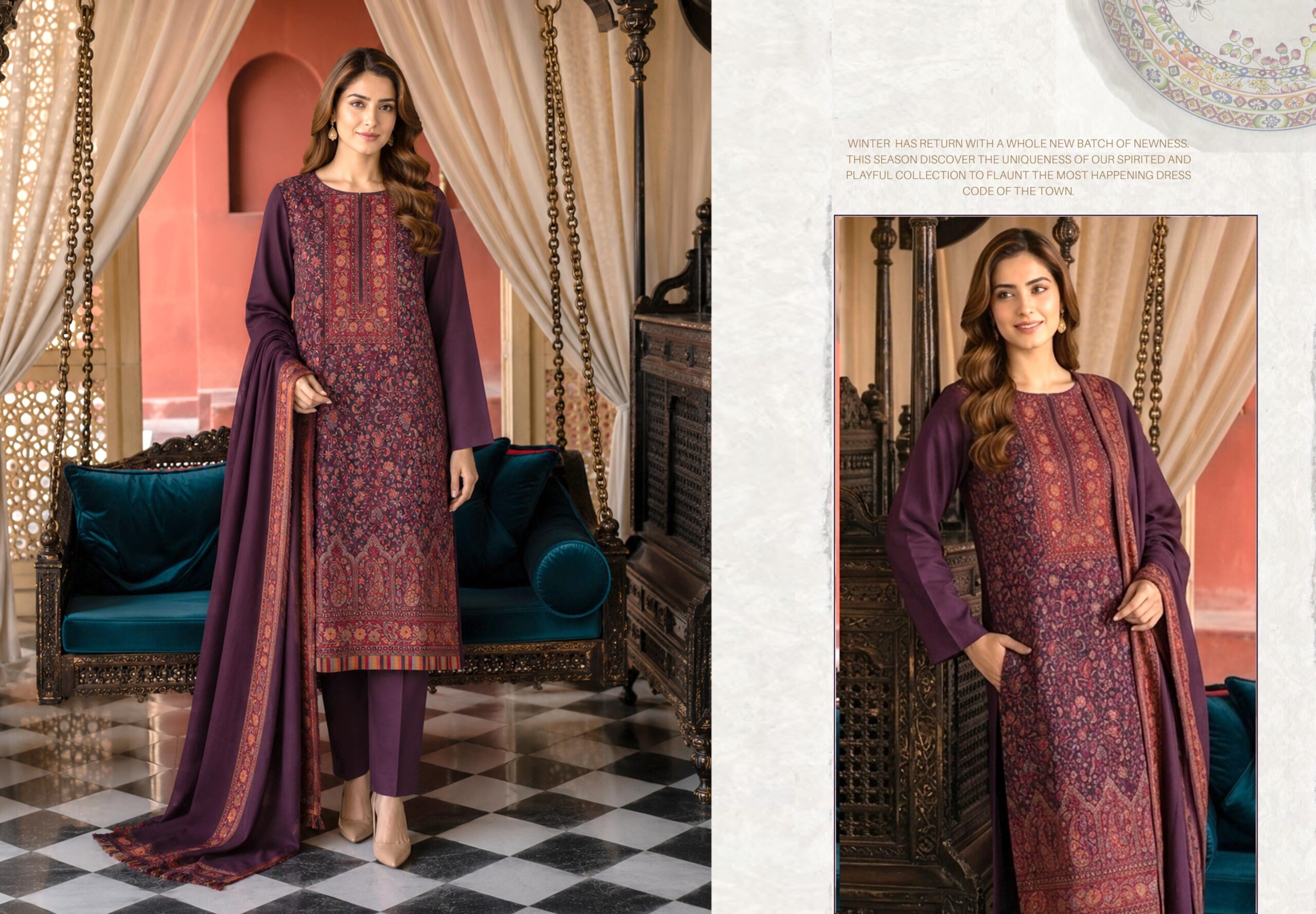 Shaista Kani wool Jacquard Baroshi a Collection Design 71 - Image 6