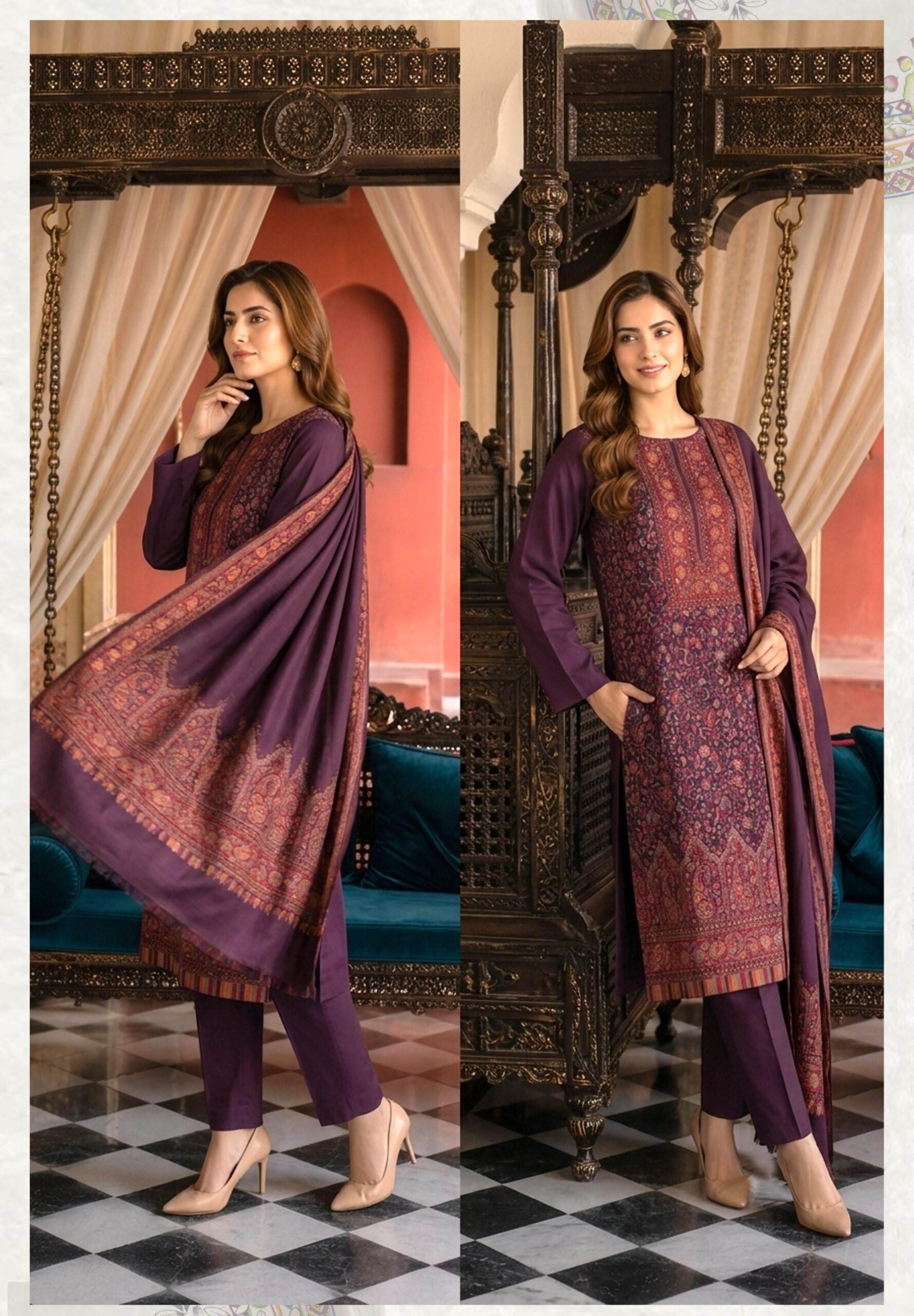Shaista Kani wool Jacquard Baroshi a Collection Design 71 - Image 7