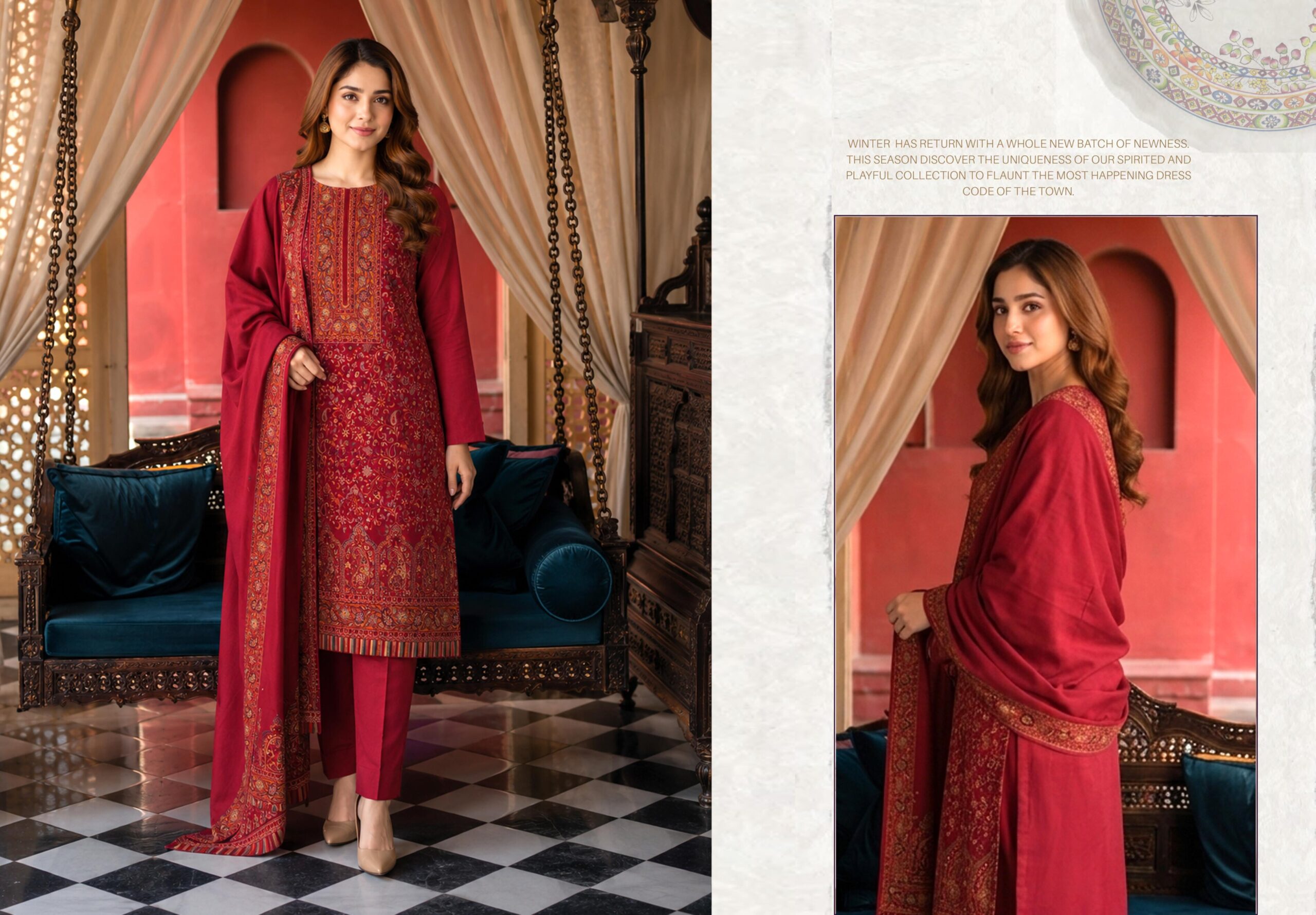 Shaista Kani wool Jacquard Baroshi a Collection Design 71 - Image 9