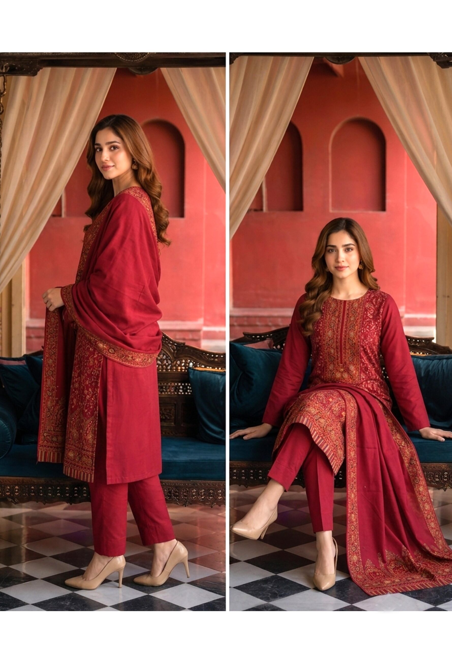 Shaista Kani wool Jacquard Baroshi a Collection Design 71 - Image 10