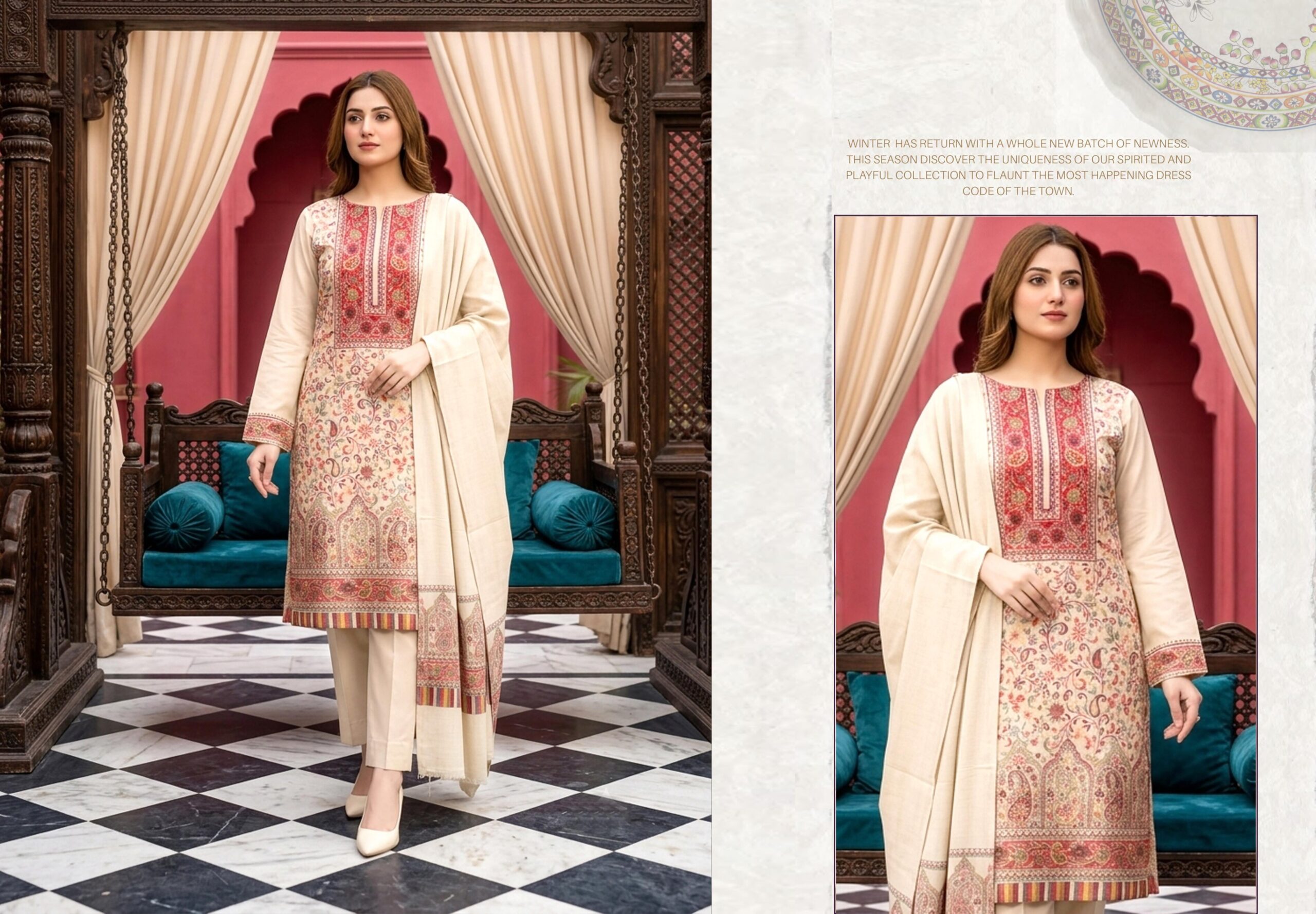 Shaista Kani wool Jacquard Baroshi a Collection Design 71 - Image 11