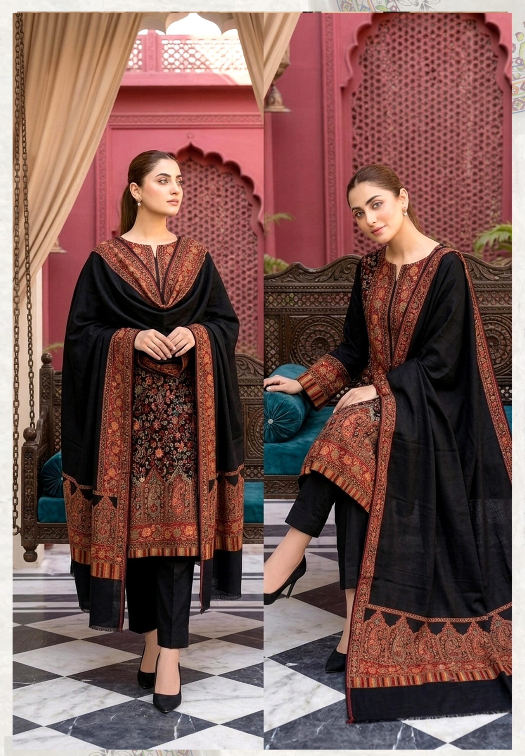 Shaista Kani wool Jacquard Baroshi a Collection Design 71 - Image 13