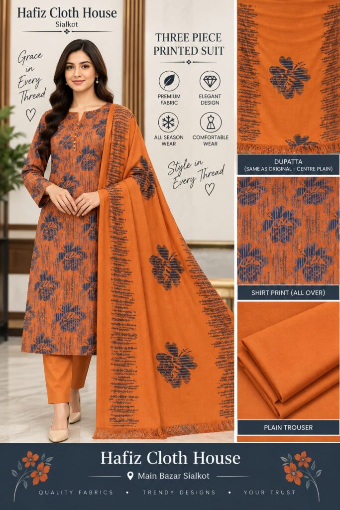 Printed Cotry Marina With Wool Shawl