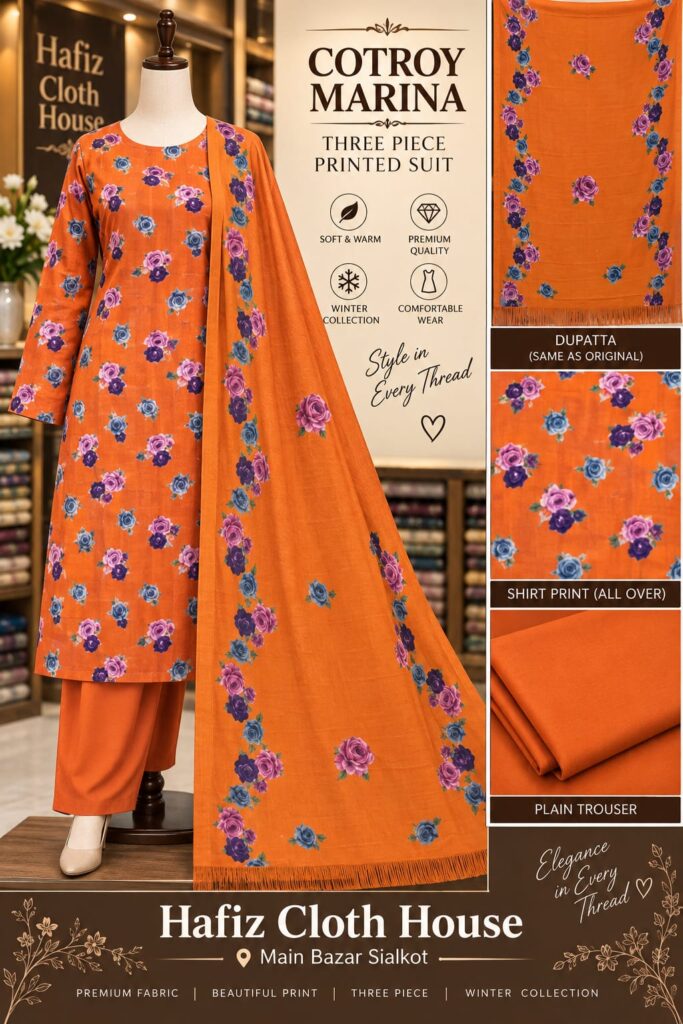 Printed Cotry Marina With Wool Shawl